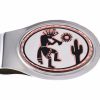 Buy Native Kokopelli Copper Artwork Embellished Men's Money Clips. No Polishing Required