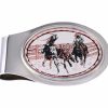Men's Cool Money Clips, Rodeo Calf Roping Copper Money Clip