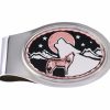 Unique Handmade Gifts For Men, Howling Wolves Money Clips