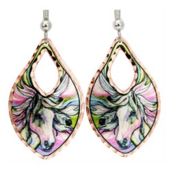 Horse Earrings Made from Breathtaking Watercolor Artwork by Lynn Bean