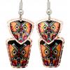 Native Dangle Stylized Butterfly Earrings