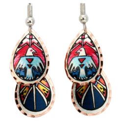 Buy Dainty Teardrop Dangle Thunderbird Earrings