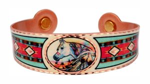 Native Horse Copper Magnetic Bracelet