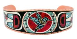 Northwest Native Haida hummingbird bracelets handmade in vibrant colors