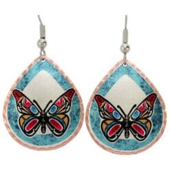 Buy Northwest Native Haida butterfly earrings. No polishing required.