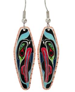 Feather shaped Northwest Native eagle earrings will make a great gift solution