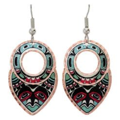 You will definitely get compliments by wearing Native Haida eagle earrings