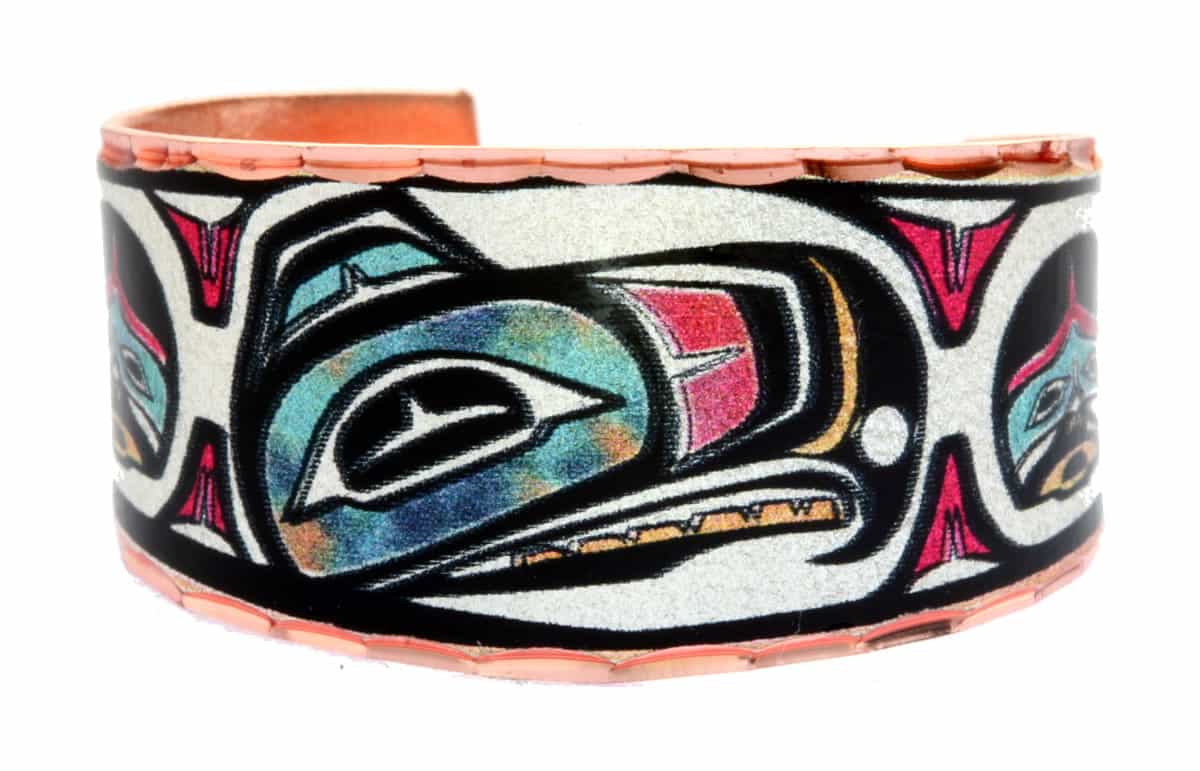 Northwest Native Haida eagle rings handmade from copper Northwest Native Haida eagle rings handmade from copper