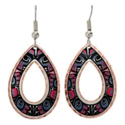 These teardrop abstract Native Haida earrings will be your timeless treasure