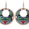 Buy Northwest Native Frog Earrings Handmade in Striking Colors