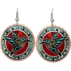 Buy Native Hummingbird Earrings Created in Colorful Haida Designs