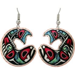 Cut out Northwest Native salmon earrings will make you feel special and sophisticated