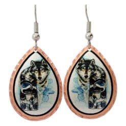 Buy Native American wolf earrings that will take everyone's breath away