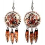 Dangle Painted Horse Earrings