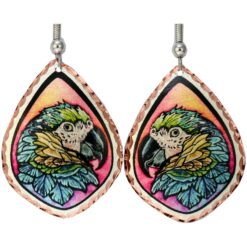Wholesale Bird Art Jewelry, Colorful Parrot Earrings