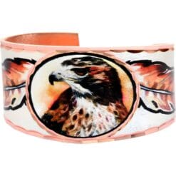Buy this art jewelry red-tailed hawk ring that will evoke delighted admiration