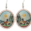 Wear these gorgeous roadrunner earrings for a Southwestern fashionable look
