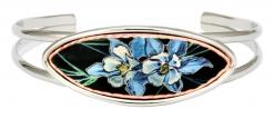 Buy pretty rocky mountain columbine flower copper artwork wire bracelets