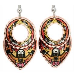 Wear Navajo Indian Sand Art Earrings for a Sophisticated Look