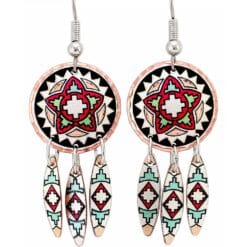 You will be amazed with fine detail and workmanship of these dangle Southwest Native earrings