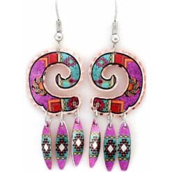 Buy charming dangle Southwest Native earrings for women. No polishing required.