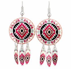 Dangle Southwest Native earrings. Wholesale handmade earrings affordable and original.