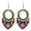 Southwest Native American earrings handmade in vibrant colors to brighten up your days
