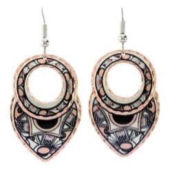 Wearing these Native Indian pottery art earrings will definitely get you complements