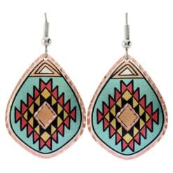 Buy delicately handmade Turquoise blue Southwest Native earrings with surgical steel hypoallergenic ear wires.