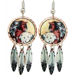 Buy Dangle Spotted Horse Earrings