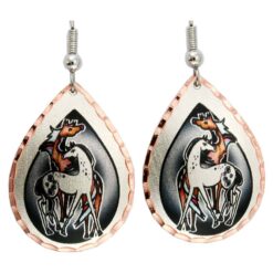 Wholesale Western Art Jewelry, Stylized Horse Earrings