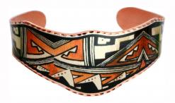 SW Native Pueblo Pottery Art Bracelet for Women