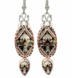 Buy American Native Pueblo earrings decorated with wires