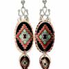 Purchase oval SW Native American earrings embellished with wires