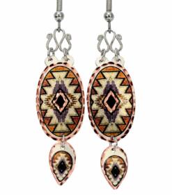 Oval SW Native American earrings do not need any maintenance