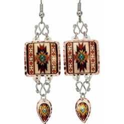 You will definitely attract attention by wearing this glamorous SW Native American earrings
