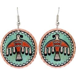 Native Thunderbird earrings for a fashionable look that is mysteriously attractive