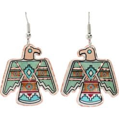 Buy cut out Thunderbird earrings handmade in attractive colors