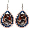 Buy tiger earrings created in beautiful watercolor artwork by Lynn Bean