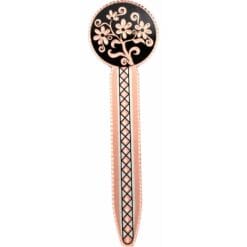 Copper Flowers Bookmarks with Black Background , Wholesale Handmade Flower Gifts