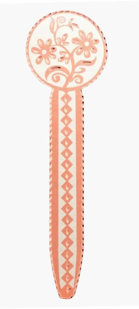 Buy Silver Background Copper Flowers Bookmarks with Sparkling Diamond Cuts Buy Silver Background Copper Flowers Bookmarks with Sparkling Diamond Cuts