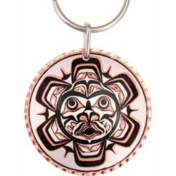 Native Haida sun totem keychains, Handmade keychains for boyfriend