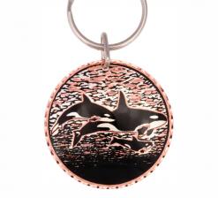 Wholesale unique copper gifts, killer whales keychains that will evoke delighted admiration