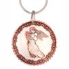 Handmade copper gifts for women, unique angel keychains keychains