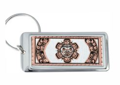 Wholesale handmade gifts affordable and original. Buy unique Native Haida sun totem keychain