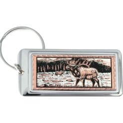 Elk keychains handmade in fine quality of our craftsmanship will be cherished for a lifetime.