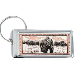 The perfect copper handmade gifts that do not need polishing. Buy pretty grizzly bear keychains