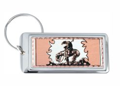 Buy handmade copper gifs online, amazing End of the trail keychains for women