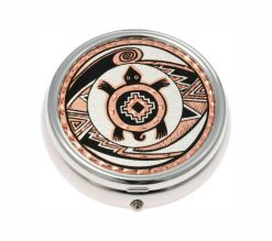 Unique Copper Gifts For Women and Men, Native Inspired Turtle Pill Boxes