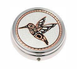Unique Handmade Gift Ideas, Native Haida Hummingbird Stylish Pill Boxes